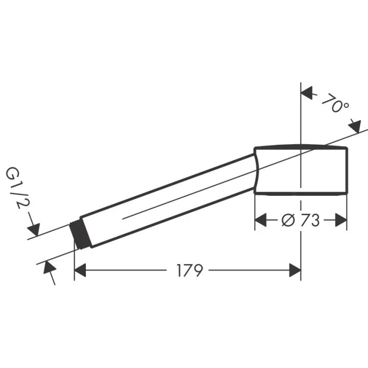 Axor One - Sprchová hlavice, chrom 48651000