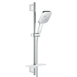 Grohe Rainshower SmartActive Cube - Sada sprchové hlavice 130 6,8 l/min, 3 proudy, tyče 60 cm a hadice, chrom 26585000