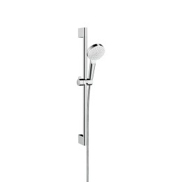 Hansgrohe Crometta - Set sprchové hlavice, tyče a hadice, Green 6 l/min, bílá/chrom 26554400