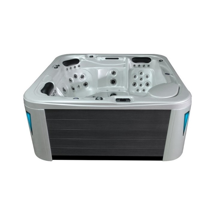Venkovní vířivá vana EO-SPA OceanWave / hnědá Premium IN-594 215x215x95cm