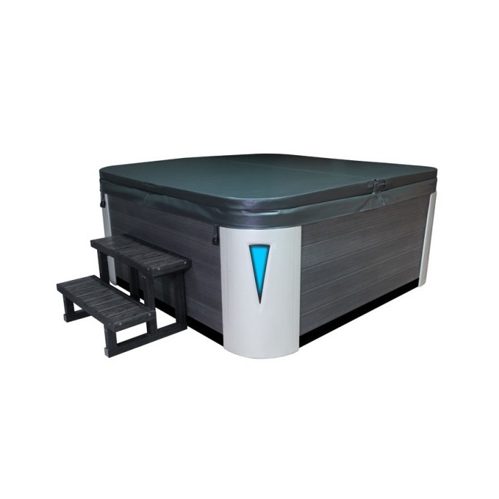 Venkovní vířivá vana EO-SPA OceanWave / hnědá Premium IN-594 215x215x95cm