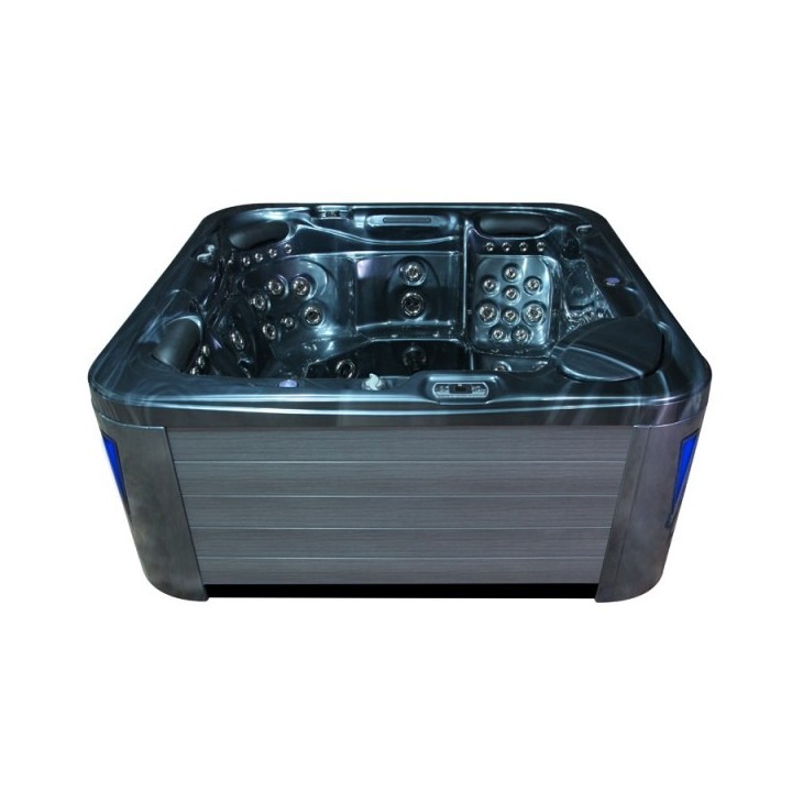 Venkovní vířivá vana EO-SPA OysterOpal / šedá Premium IN-594 215x215x95cm
