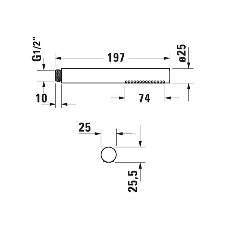 Duravit - Sprchová hlavice, chrom UV0640001010