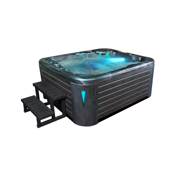 Venkovní vířivá vana EO-SPA OceanWave / hnědá Premium IN-591 220x186x93cm
