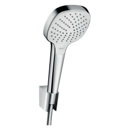 Hansgrohe Croma Select E - Set sprchové hlavice, držáku a hadice, 3 proudy, EcoSmart, bílá/chrom 28093400