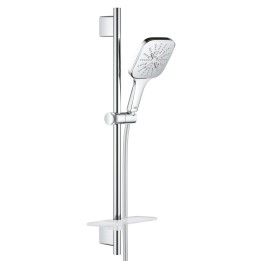 Grohe Rainshower SmartActive Cube - Sada sprchové hlavice 130 9,5 l/min, 3 proudy, tyče 60 cm a hadice, chrom 26584000