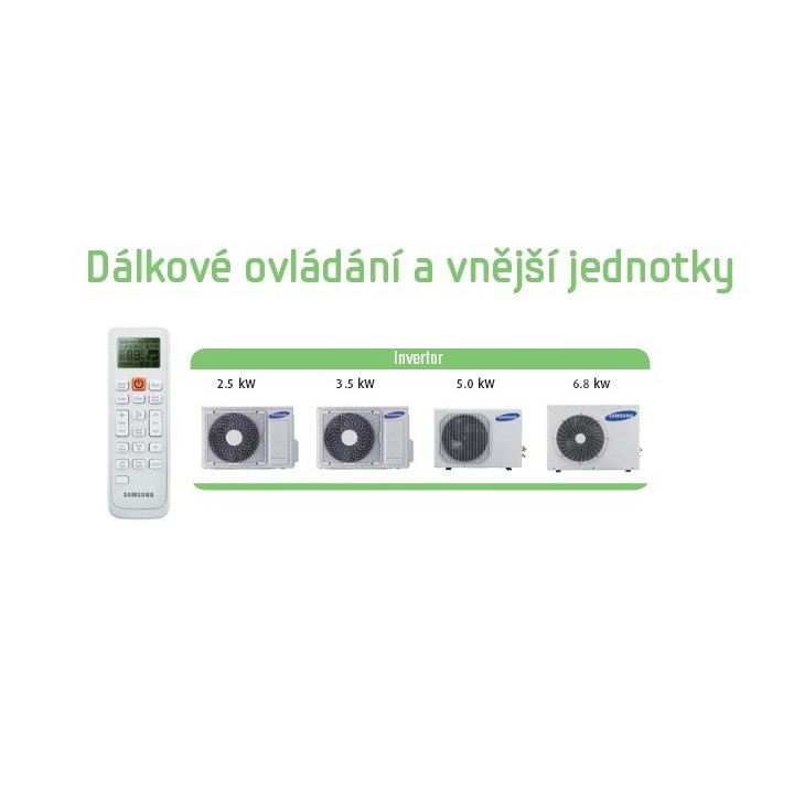 Rezidenční klimatizace SAMSUNG RAC AR09KSPDBWKNEU Split SET 2,6W AR7000