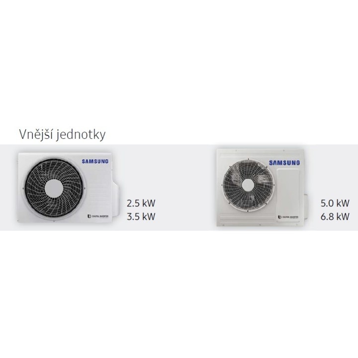 Rezidenční klimatizace SAMSUNG RAC AR09KSWSBWKNZE Split SET 2,6kW AR5000