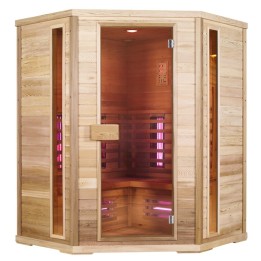 Infračervená sauna EXCLUSIVE FIVE / kanadská borovice 150x150x200cm pro 3-4 osoby