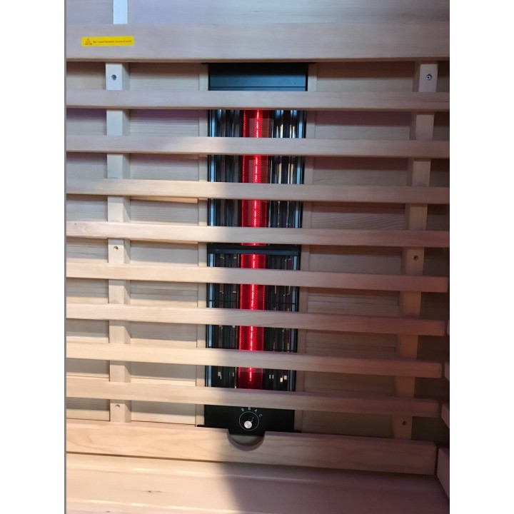 Infračervená sauna ELITE THREE / červený cedr 130x100x200cm pro 2 osoby