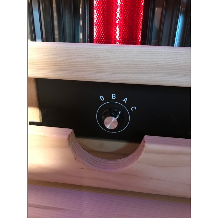Infračervená sauna ELITE SIX / červený cedr 150x100x200cm pro 3 osoby